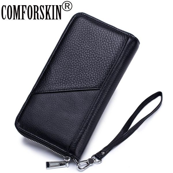 wallets comforskin cowhide men organizer 2021 long multi-card bit european and american clutch purse with hand rope, Red;black
wallets comforskin cowhide men organizer 2021 long multi-card bit european and american clutch purse with hand rope, Red;black
