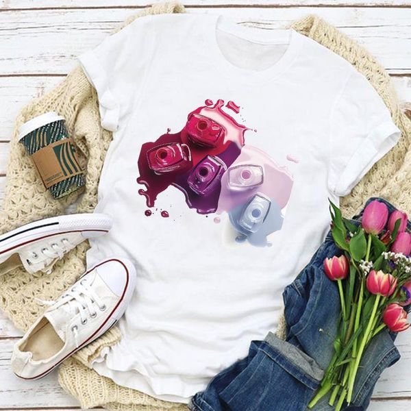 women graphic make up 90s printing 3d make up finger nail summer t-shirt lady womens clothing clothes tee female t shirt, White
women graphic make up 90s printing 3d make up finger nail summer t-shirt lady womens clothing clothes tee female t shirt, White