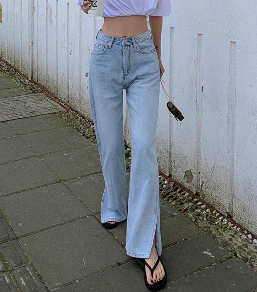 women's jeans women summer wild split wide leg long pants high waist casual trousers straight denim streetwear pant cf059, Blue
women's jeans women summer wild split wide leg long pants high waist casual trousers straight denim streetwear pant cf059, Blue