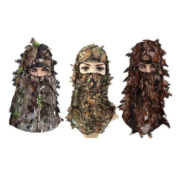 outdoor hats 3d style camouflage face mask hunting hood cap head men women scarf ghillie suit accessories, Black;white
outdoor hats 3d style camouflage face mask hunting hood cap head men women scarf ghillie suit accessories, Black;white