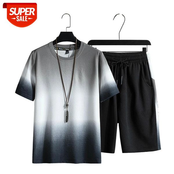 summer tracksuit men jogger sets short sleeve men sweat suit male elastic waist shorts sets shorts + short sleeve t shirt #x17i, Gray
summer tracksuit men jogger sets short sleeve men sweat suit male elastic waist shorts sets shorts + short sleeve t shirt #x17i, Gray