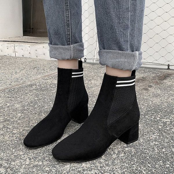 women high heel elastic band ankle boots elegant ladies square heel booties winter suede short boots women beige black r34e#
women high heel elastic band ankle boots elegant ladies square heel booties winter suede short boots women beige black r34e#