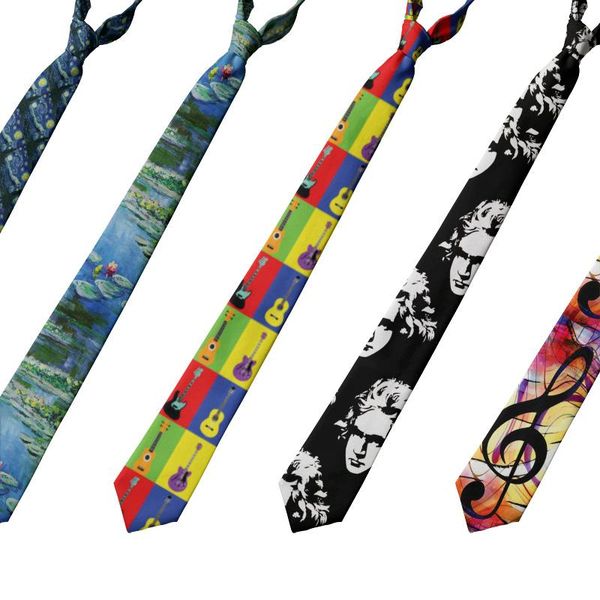 neck ties art portrait painting 8cm men necktie classical oil casual slim polyester party wedding accessories, Blue;purple
neck ties art portrait painting 8cm men necktie classical oil casual slim polyester party wedding accessories, Blue;purple