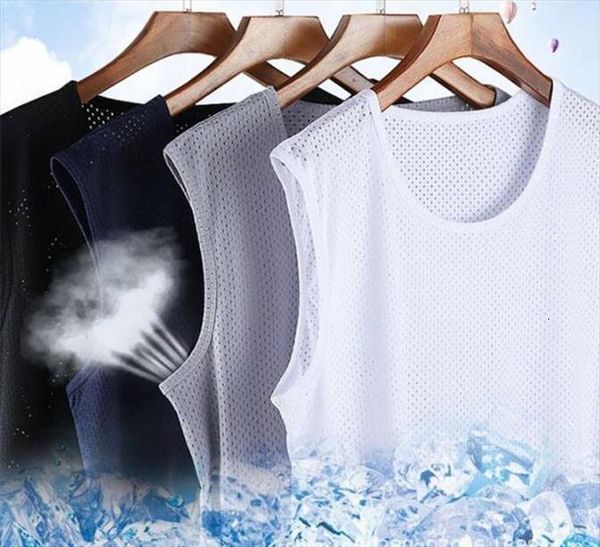 1pcs mens undershirts sleeveless vest men mesh shirt summer wear er 108, White;black
1pcs mens undershirts sleeveless vest men mesh shirt summer wear er 108, White;black
