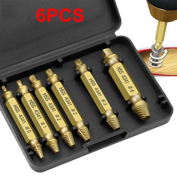 professional hand tool sets 6pcs screw extractor speed out drill bits box double side durable broken bolt remover high strength herramientas
professional hand tool sets 6pcs screw extractor speed out drill bits box double side durable broken bolt remover high strength herramientas