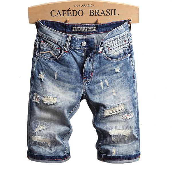 2021 new summer fashion newly designer half length cotton denim shorts men hip hop short homme 53dg, Blue
2021 new summer fashion newly designer half length cotton denim shorts men hip hop short homme 53dg, Blue
