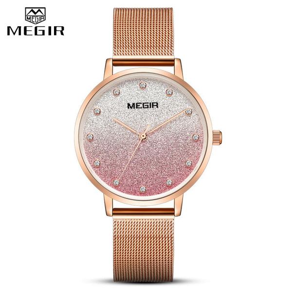 wristwatches megir 2021 women rose gold watches lady bracelet watch woman luxury rhinestone brand wristwatch ladies crystal quartz clock, Slivery;brown
wristwatches megir 2021 women rose gold watches lady bracelet watch woman luxury rhinestone brand wristwatch ladies crystal quartz clock, Slivery;brown