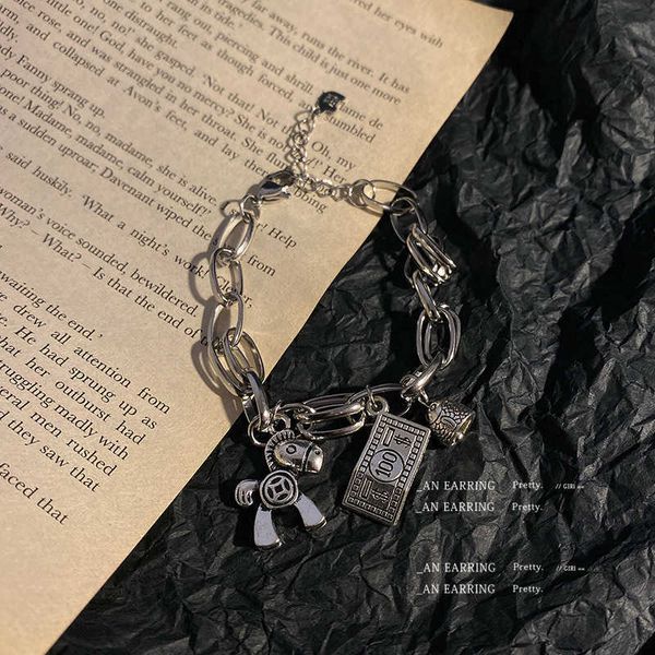 immediately rich in style bracelet earth cool punk hollow chain hip hop style bracelet, Golden;silver
immediately rich in style bracelet earth cool punk hollow chain hip hop style bracelet, Golden;silver