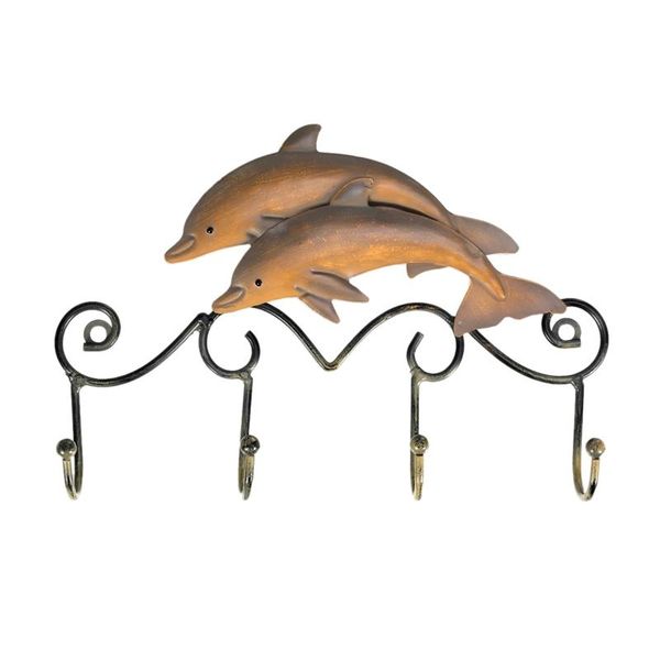 dolphin wall mounted key holder 4 hooks vintage design iron wall hanging hook for keys coats bags towel decoration
dolphin wall mounted key holder 4 hooks vintage design iron wall hanging hook for keys coats bags towel decoration