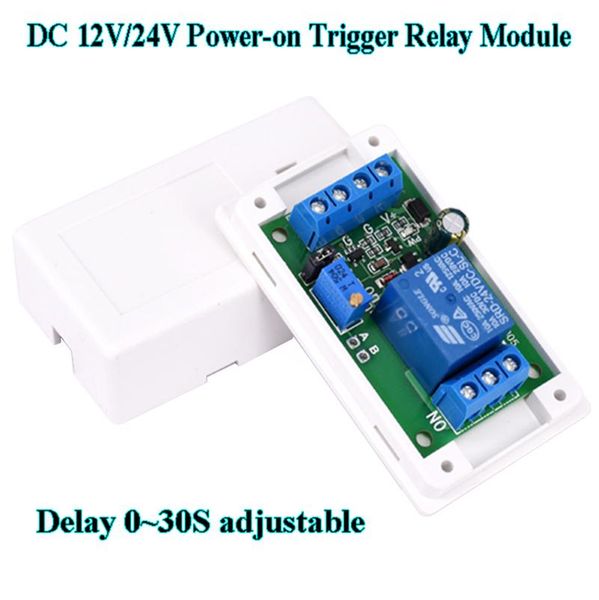 smart home control dc 12v/24v power-on trigger relay module 0-30 seconds adjustable delay timer switch
smart home control dc 12v/24v power-on trigger relay module 0-30 seconds adjustable delay timer switch