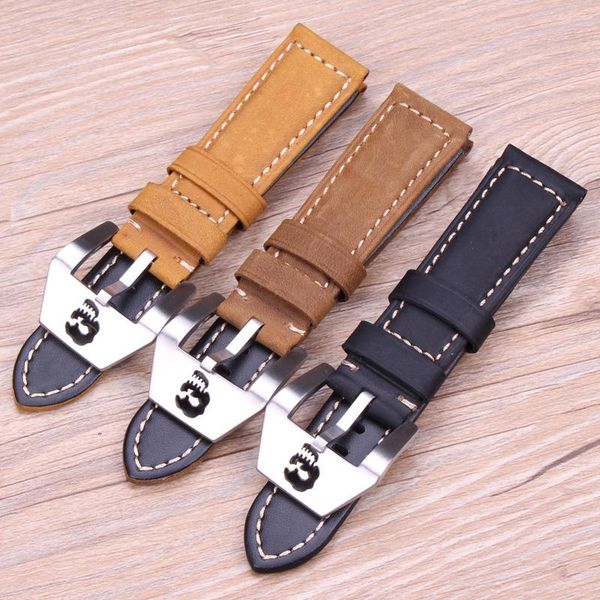 watch bands 22mm 24mm italy genuine leather vintage band strap men women brown yellow black bracelet wristwatches with skull buckle, Black;brown
watch bands 22mm 24mm italy genuine leather vintage band strap men women brown yellow black bracelet wristwatches with skull buckle, Black;brown
