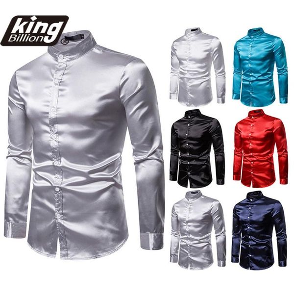 men's casual shirts eu size 2021 fashion henry collar leisure bright long sleeve shirt slim fit social dress, White;black
men's casual shirts eu size 2021 fashion henry collar leisure bright long sleeve shirt slim fit social dress, White;black