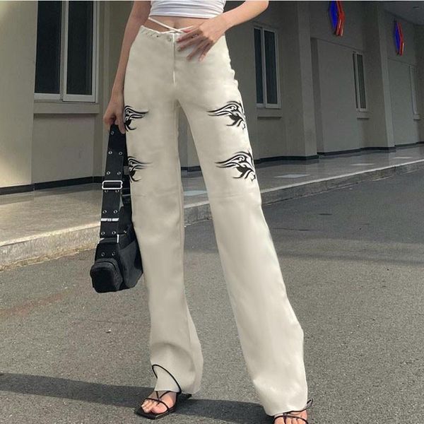 women's pants & capris 2022 women fashion print high waist street wear casual loose elegant office straight female trouser, Black;white
women's pants & capris 2022 women fashion print high waist street wear casual loose elegant office straight female trouser, Black;white