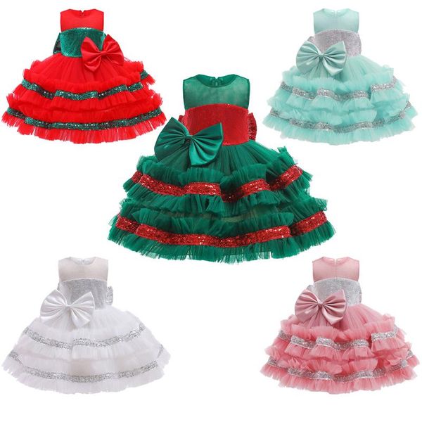 girl's dresses 1 2 3 4 5 years christmas baby girls dress mesh big bow little princess cake birthday party gift kid clothes, Red;yellow
girl's dresses 1 2 3 4 5 years christmas baby girls dress mesh big bow little princess cake birthday party gift kid clothes, Red;yellow