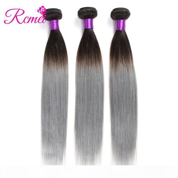rcmei ombre brazilian hair bundles 1b grey human hair weave gray color ombre straight weaving 3 bundles deal extensions, Black
rcmei ombre brazilian hair bundles 1b grey human hair weave gray color ombre straight weaving 3 bundles deal extensions, Black