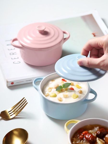 bowls japanese ceramic creative personality household small bowl cute with lid double ears single female super
bowls japanese ceramic creative personality household small bowl cute with lid double ears single female super