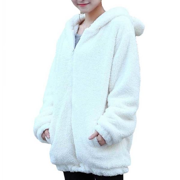2021 women hoodies zipper girl autumn loose fluffy bear ear hoodie hooded jacket warm outerwear coat cute sweatshirts, Black
2021 women hoodies zipper girl autumn loose fluffy bear ear hoodie hooded jacket warm outerwear coat cute sweatshirts, Black