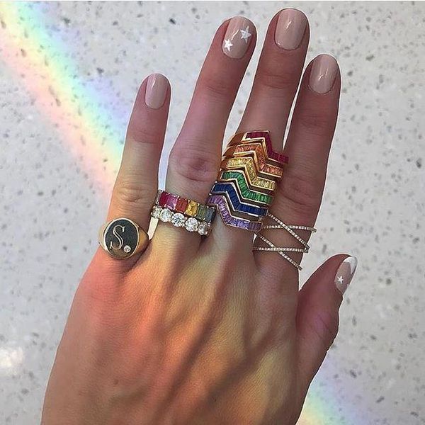 wedding rings 6 colors wave engagement band ring for lady fashion gorgeous jewelry chic bezel baguette cz bands, Slivery;golden 
wedding rings 6 colors wave engagement band ring for lady fashion gorgeous jewelry chic bezel baguette cz bands, Slivery;golden