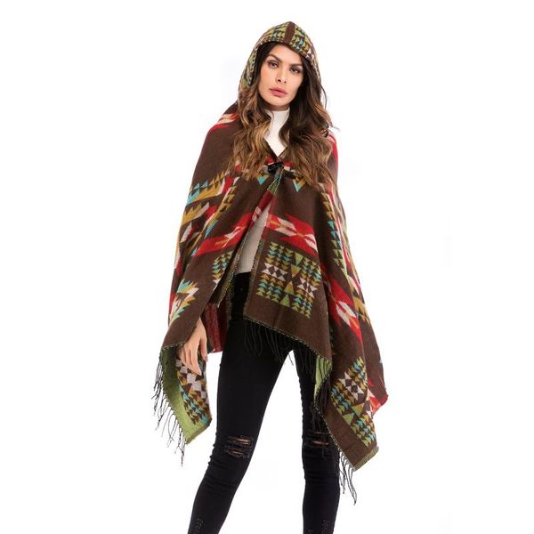 scarves oversize winter fashion women knitted poncho tassel thick loose all-match cloak shawl geometric hooded cardigan, Blue;gray
scarves oversize winter fashion women knitted poncho tassel thick loose all-match cloak shawl geometric hooded cardigan, Blue;gray