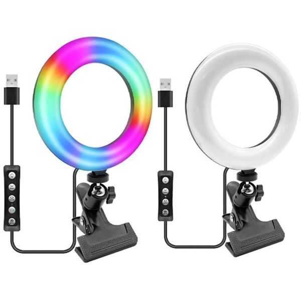 flash heads 6/8" ring fill light rgb lighting led makeup lamp with clip on lapcomputer for video conference broadcast live streaming
flash heads 6/8" ring fill light rgb lighting led makeup lamp with clip on lapcomputer for video conference broadcast live streaming