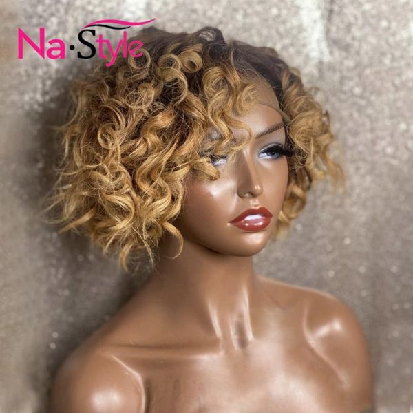 lace wigs 180% ombre honey blonde bob wig colored brazilian remy curly front human hair frontal for women t part, Black;brown
lace wigs 180% ombre honey blonde bob wig colored brazilian remy curly front human hair frontal for women t part, Black;brown