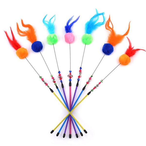 cat toys funny kitten teaser interactive toy rod with bell and feather for pet cats stick wire chaser wand random color
cat toys funny kitten teaser interactive toy rod with bell and feather for pet cats stick wire chaser wand random color