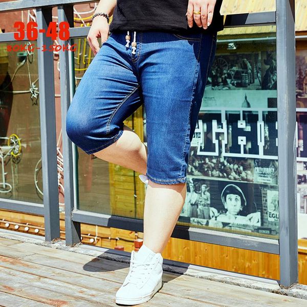 elastic waist shorts jeans men knee length summer stretch denim shorts men size 36- 44 46 48 loose short jean for 80-150kg, White;black
elastic waist shorts jeans men knee length summer stretch denim shorts men size 36- 44 46 48 loose short jean for 80-150kg, White;black
