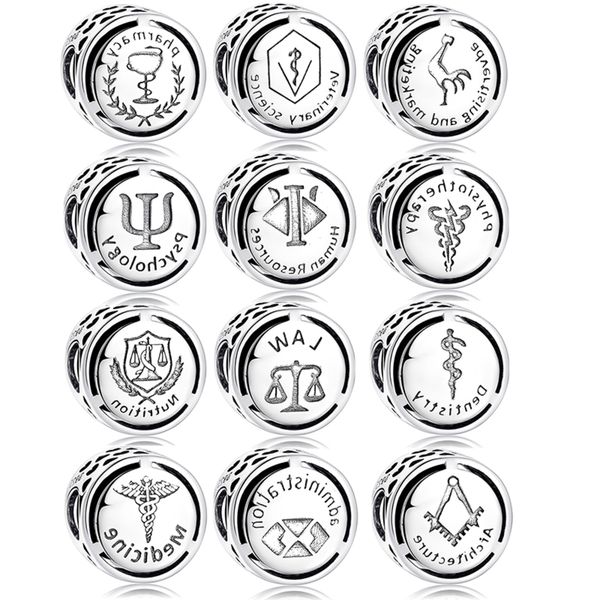 symbool twaalf beroepsmatige signs charm kralen voor sieraden maken 925 sterling zilver fit originele europese bedels armbanden, Silver
symbool twaalf beroepsmatige signs charm kralen voor sieraden maken 925 sterling zilver fit originele europese bedels armbanden, Silver