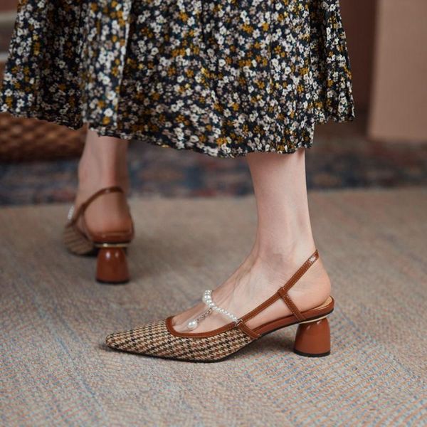 2021 new summer fashion shoes women french retro toe cap sandals for women gingham cotton fabric string bead ladies party shoes, Black
2021 new summer fashion shoes women french retro toe cap sandals for women gingham cotton fabric string bead ladies party shoes, Black