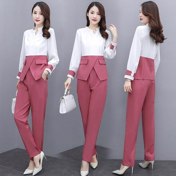2021 office lady sping style 3xl plus size women's clothing fashion business suit and pants slim year-old female costume, White
2021 office lady sping style 3xl plus size women's clothing fashion business suit and pants slim year-old female costume, White