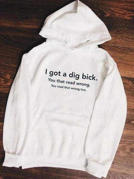 women's hoodies & sweatshirts i got a dig bick art graphic hoody funny sweatshirt quote women casual fashion 100% cotton jumper pullo, Black
women's hoodies & sweatshirts i got a dig bick art graphic hoody funny sweatshirt quote women casual fashion 100% cotton jumper pullo, Black