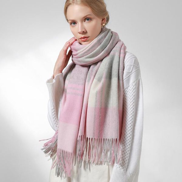 scarves women 100% lamb wool scarf winter brand 2021 thicken warm shawls and wraps plaid echarpe pashmina blanket foulard, Blue;gray
scarves women 100% lamb wool scarf winter brand 2021 thicken warm shawls and wraps plaid echarpe pashmina blanket foulard, Blue;gray