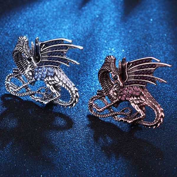 pins, brooches 2021 women's enamel gothic dragon magic crystal jewelry pendant animal brooch pin accessories coat party wedding gifts, Gray
pins, brooches 2021 women's enamel gothic dragon magic crystal jewelry pendant animal brooch pin accessories coat party wedding gifts, Gray