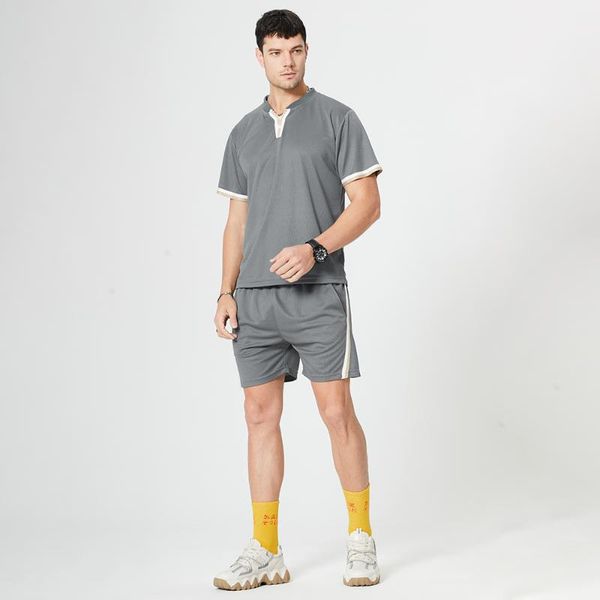 men's tracksuits summer men tracksuit 2 pieces sets casual v-neck tshirt sportswear+shorts sweatshirt sports suit male jogger streetwea, Gray
men's tracksuits summer men tracksuit 2 pieces sets casual v-neck tshirt sportswear+shorts sweatshirt sports suit male jogger streetwea, Gray