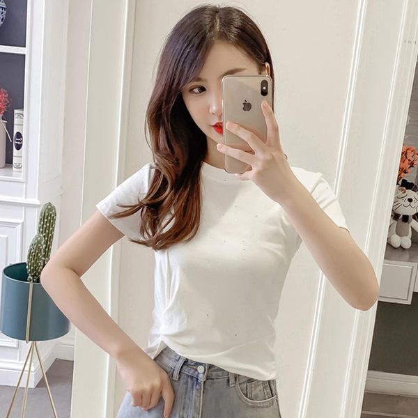 summer korean version 2021 new slim open navel short versatile short sleeve t-shirt women's fashion, White
summer korean version 2021 new slim open navel short versatile short sleeve t-shirt women's fashion, White