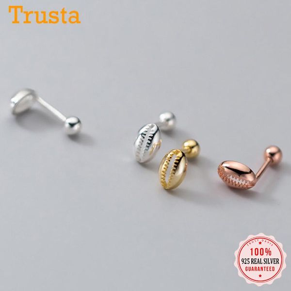 stud trustdavis real 925 sterling silver fashion sweet like shell screw earrings for women wedding valentine's day jewelry db435, Golden;silver
stud trustdavis real 925 sterling silver fashion sweet like shell screw earrings for women wedding valentine's day jewelry db435, Golden;silver