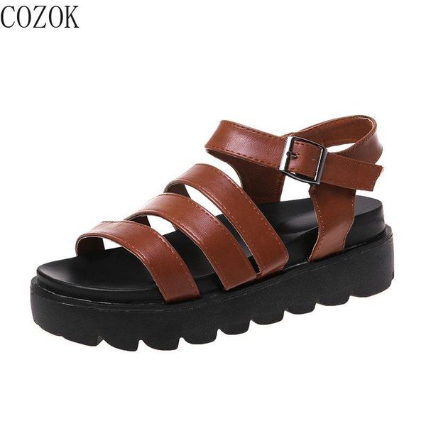 summer women's sandals fashion all-match pure color simple and casual trend outer wear thick-soled temperament women's sandals, Black
summer women's sandals fashion all-match pure color simple and casual trend outer wear thick-soled temperament women's sandals, Black