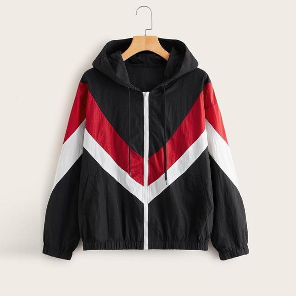 2021 new women's basic jacket women autumn long sleeve thin skin suits hooded zip stitching coat autumn hooded sweatshirt hs3m, Black
2021 new women's basic jacket women autumn long sleeve thin skin suits hooded zip stitching coat autumn hooded sweatshirt hs3m, Black
