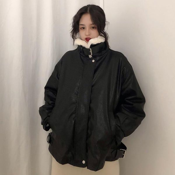 fashion winter faux fur coat women leather jacket thicken warm black outerwear female loose plush sherpa jacket
fashion winter faux fur coat women leather jacket thicken warm black outerwear female loose plush sherpa jacket