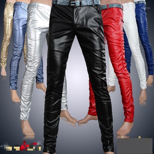 men's pants motorcycle club tight faux leather male mens fashion for dance men hip hop, Black
men's pants motorcycle club tight faux leather male mens fashion for dance men hip hop, Black