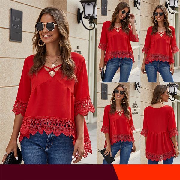 fashion 2021 new summer women shirt half-sleeve lace hollow loose chiffon shirts elegant ladies solid blouse opr7 sgqu, White
fashion 2021 new summer women shirt half-sleeve lace hollow loose chiffon shirts elegant ladies solid blouse opr7 sgqu, White