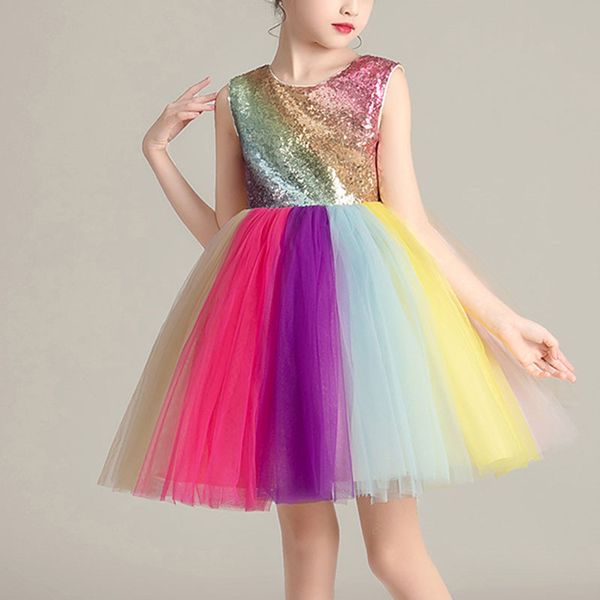 children clothes summer girls dress sleeveless mesh sequin tutu girl princess party ball gown patchwork dress kids formal dress, Red;yellow
children clothes summer girls dress sleeveless mesh sequin tutu girl princess party ball gown patchwork dress kids formal dress, Red;yellow