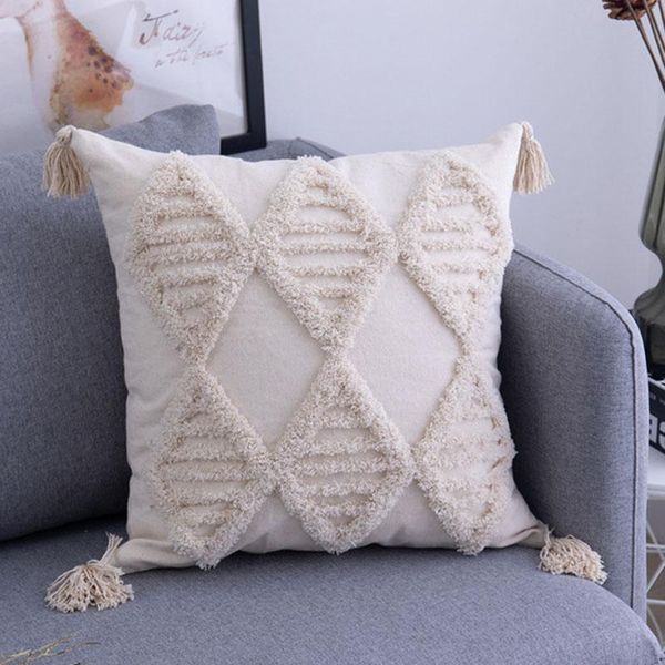 pillow case beige handmade geometric embroidery cover tassels home decor cushion pillowcase sham 45x45cm
pillow case beige handmade geometric embroidery cover tassels home decor cushion pillowcase sham 45x45cm