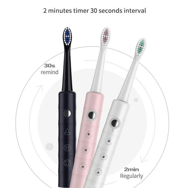 smart electric toothbrush sonic ipx7 waterproof usb fast charged timer 3 mode couple teeth brush with replacement heads
smart electric toothbrush sonic ipx7 waterproof usb fast charged timer 3 mode couple teeth brush with replacement heads