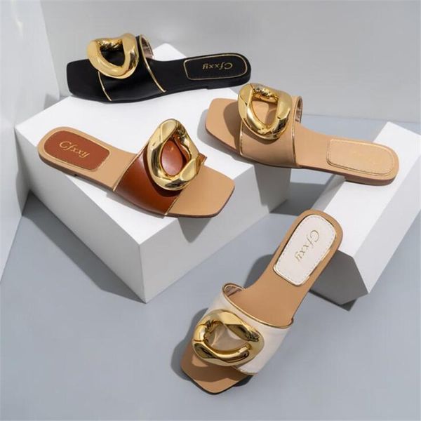 slippers women's summer ladies metal chain fashion flat casual shoes women beach slipper female footwear plus size 2021, Black
slippers women's summer ladies metal chain fashion flat casual shoes women beach slipper female footwear plus size 2021, Black