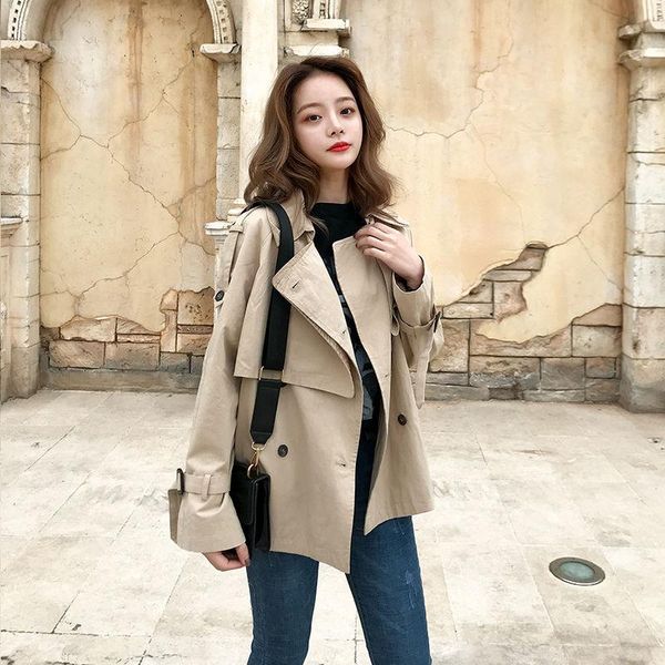 women's jackets 2021 korean style women autumn casual short coat female fashion loose khaki cropped outwear ladies long sleeve jacket w, Black;brown
women's jackets 2021 korean style women autumn casual short coat female fashion loose khaki cropped outwear ladies long sleeve jacket w, Black;brown