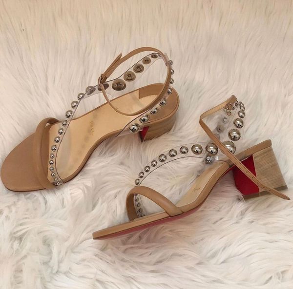 2021summer women sandals red bottom corrine sliver studded & pvc strap women's chunky heels wedding party ladies luxury gladiator sanda, Black
2021summer women sandals red bottom corrine sliver studded & pvc strap women's chunky heels wedding party ladies luxury gladiator sanda, Black