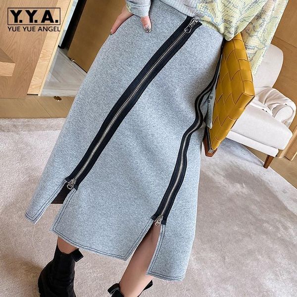 skirts cotton mid-calf skirt office lady solid gray zippers decoration front split design women elegant a-line spring autumn, Black
skirts cotton mid-calf skirt office lady solid gray zippers decoration front split design women elegant a-line spring autumn, Black