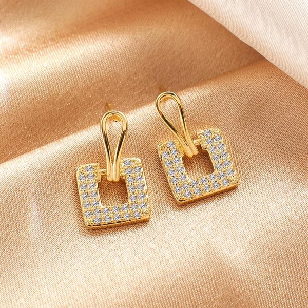 dangle & chandelier exquisite geometric pendant stud earrings 2021 trend gold square shape with full cz drop earring for women wedding gifts, Silver
dangle & chandelier exquisite geometric pendant stud earrings 2021 trend gold square shape with full cz drop earring for women wedding gifts, Silver