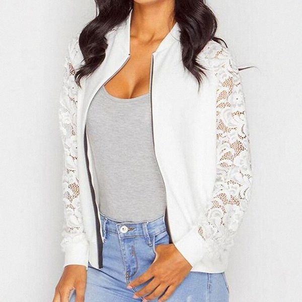 women's jacket daily spring regular coat round neck sporty jacket long sleeve solid colored lace white black g7fg#, Black;brown
women's jacket daily spring regular coat round neck sporty jacket long sleeve solid colored lace white black g7fg#, Black;brown